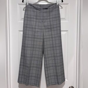 Halogen Plaid Wide Leg Career Pants Size 0
